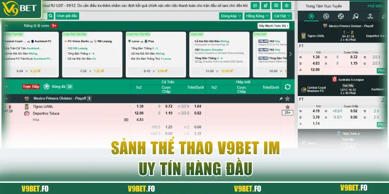 sanh the thao v9bet im uy tin hang dau Sảnh thể thao V9bet IM uy tín hàng đầu